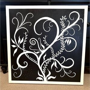 B. Ketler“Springtime at Night”2010 Signed Original Artwork 24” x 24” Botanical